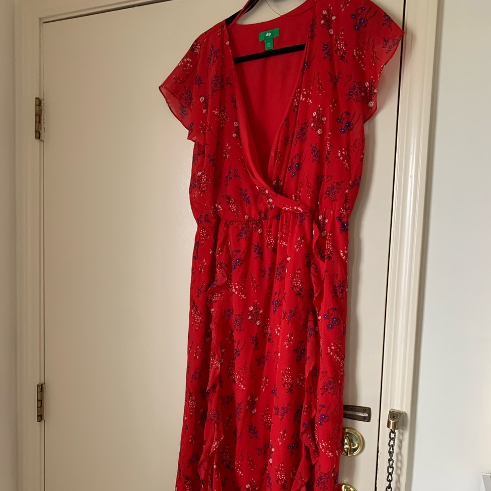 Floral v-neck dress